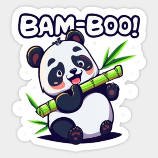 panda bam-boo Sticker